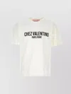 Valentino Cotton Crew Neck T-shirt With Graphic Print In White