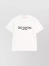 Valentino Cotton Crew Neck T-shirt With Graphic Print