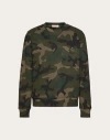 Valentino Sweatshirt Mit Camouflage-print In Army Camo