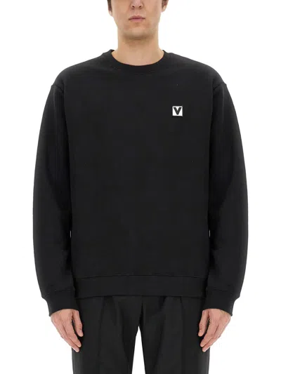 Valentino Cotton Crewneck Sweatshirt With Chez  Patch