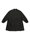 Valentino Cotton Dress In Black