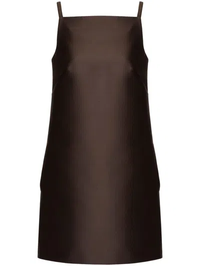 VALENTINO COTTON DRESS FOR WOMEN IN BROWN
