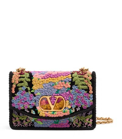 Valentino Garavani Vain Embroidered Shoulder Bag Woman Multicolour Uni