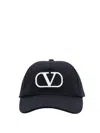 Valentino Cotton Hat In Black