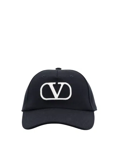Valentino Garavani Cotton Hat In Black