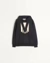 Valentino Chez Hooded Sweatshirt In Black