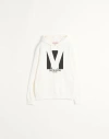 Valentino Garavani White Cotton Sweatshirt In Ivory