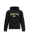 Valentino Cotton Hoodie Panther 60 In Black