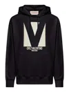 Valentino Chez Hooded Sweatshirt In Black