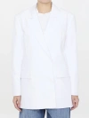 Valentino Garavani White Cotton Blend Oversize Shirt In White
