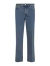 Valentino Cotton Jeans In Blue