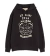 Valentino Garavani Sweatshirt With Le Chat De La Maison Patch In Black