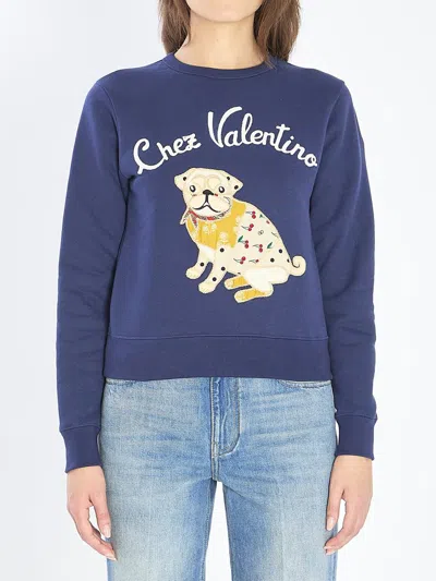 VALENTINO COTTON JERSEY SWEATSHIRT