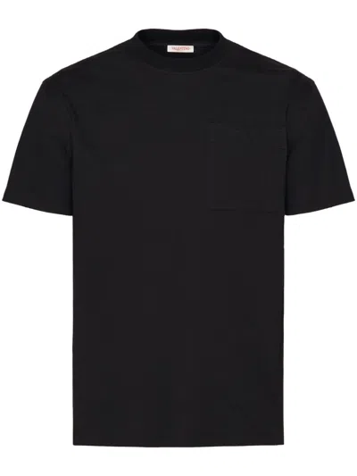 Valentino Toile Iconographe-motif Cotton T-shirt In Black