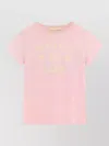 Valentino Garavani Printed Cotton T-shirt Clothing In Pink