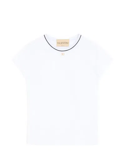 Valentino Cotton Jersey T-shirt In White