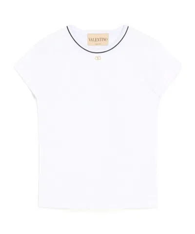Valentino Cotton Jersey T-shirt In White