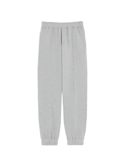 Valentino Cotton Jogging Pants With Vlogo Embroidery In Gray