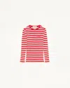 Valentino Cotton Jumper Woman Birch/paris Xs In Multi