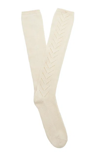 VALENTINO COTTON KNEE SOCKS