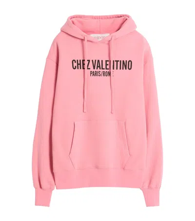 VALENTINO COTTON LOGO HOODIE