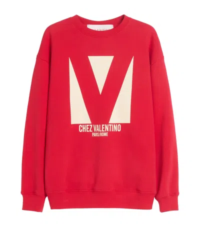 Valentino Sweatshirt Man In Red