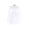 Valentino White Long-sleeve Cotton Shirt Minidress