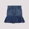 Valentino Garavani Mini Denim Skirt In Blue