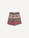 Valentino Garavani Voyage Imaginaire Bermuda Shorts In Multicolour