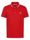 Valentino Vlogo Signature Cotton Polo Shirt In Red