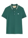 Valentino Short Sleeves Piquet Polo Shirt In Green