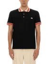 Valentino Vlogo Signature Cotton Polo Shirt In Black