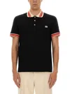 Valentino Vlogo Signature Cotton Polo Shirt In Black