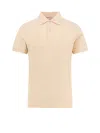 Valentino Cotton Piquet Polo Shirt With Vlogo Embroidery In Brown