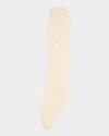 Valentino Pointelle-knit Socks In Nude