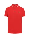 Valentino Vlogo Signature Cotton Polo Shirt In Red