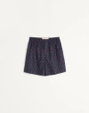 Valentino Swim Short "cherryfic" All-over Print In Blue