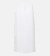 Valentino Compact Popeline Skirt In White