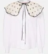 Valentino Cotton Poplin Shirt In White