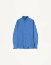 Valentino Cotton Poplin Shirt With Plastron And Ruffles