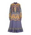 Valentino Cotton Print Midi Dress