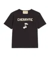 Valentino Crew Neck Graphic Print Short Sleeves T-shirt In Black