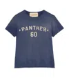 Valentino Crew Neck Graphic And Text Design In Blue
