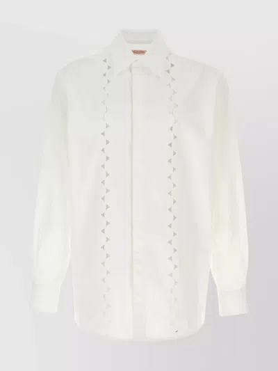 VALENTINO COTTON SHIRT CRISP LONG SLEEVES