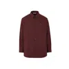 Valentino Garavani Cotton Shirt Jacket In Brown