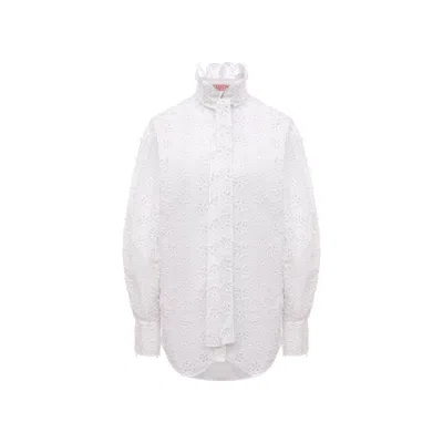 Valentino Cotton Shirt In White