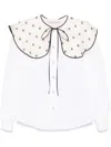 Valentino Cotton Poplin Shirt In White