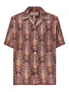 Valentino Garavani Bowling Voyage Imaginaire Shirt In Brown