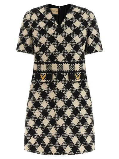 Valentino Cotton Short Women's Dress In Multi
