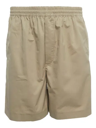 Pre-owned Valentino Cotton Shorts In Neutral